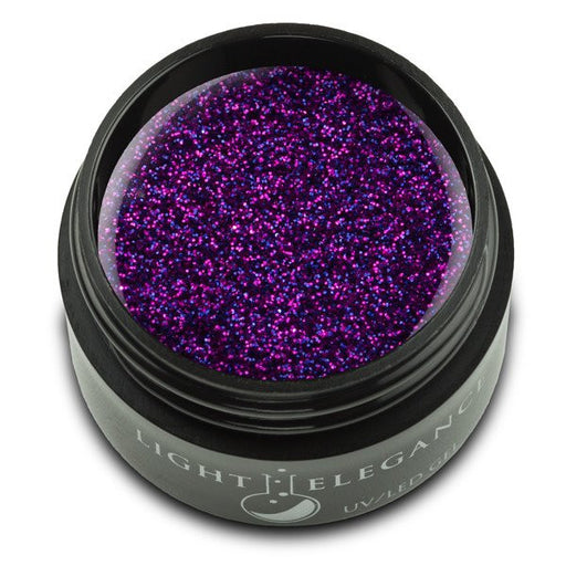 Light Elegance, UV/LED Glitter Gel, G802E, Purple Rose, 17ml KK