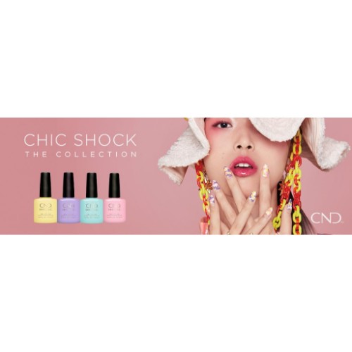 CND Shellac Gel Polish, Chic Shock The Collection, Full line of 4 colors (from 92223 to 92227, Price: $10.95/pc)