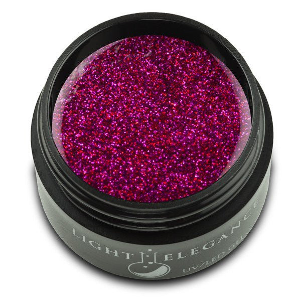 Light Elegance, UV/LED Glitter Gel, G803E, Red Rose, 17ml KK