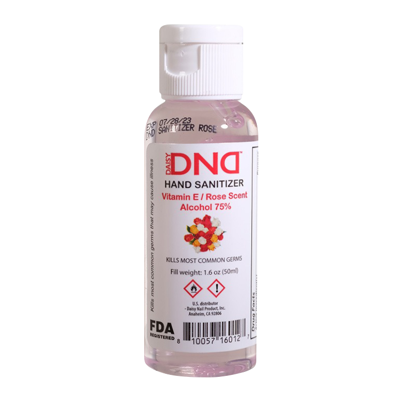 DND Scented Hand Sanitizer Gel, Rose, 1.6oz OK0810VD