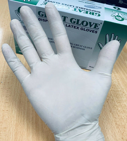 Great Glove Premium Non-Medical Latex Gloves, Size S, 100pcs/box OK0525VD