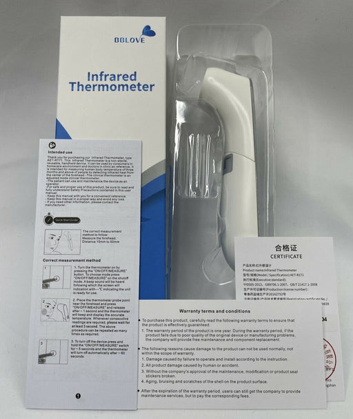 BBLOVE Infrared Thermometer, Model 1-3PK