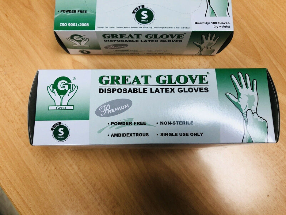 Great Glove Premium Non-Medical Latex Gloves, Size S, 100pcs/box OK0525VD
