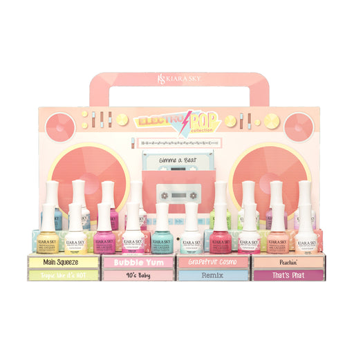 Kiara Sky Gel Polish + Nail Lacquer, Electro Pop Collection, Full Line Of 9 Colors (from GN 612 to GN 620) OK0518VD