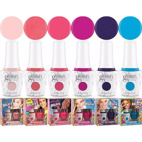 Gelish Gel Polish & Morgan Taylor Nail Lacquer, Selfie Collection, Two of a Kind Full Line Of 6 Colors (from 1110254 to 1110259, Price: $12.95/pc)