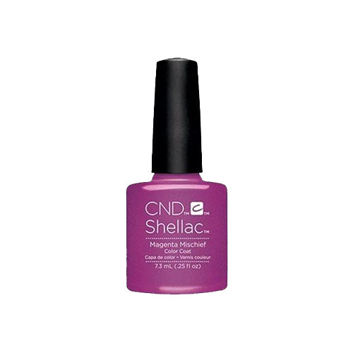 CND Shellac Gel Polish, 91169, Spring 2016 Art Vandal Collection, Magenta Mischief, 0.25oz KK0824