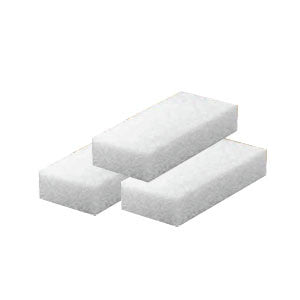 Cre8tion Disposable Short Pumice Sponge, WHITE, INNER CASE(Packing: 100 pcs/box, 8 boxes/case)