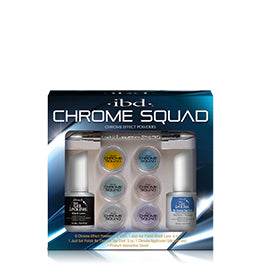 IBD Dipping Powder, Chrome Squad Collection, 0.5oz Fulline of 6 colors