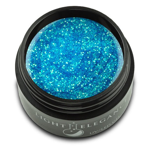 Light Elegance, UV/LED Glitter Gel, G958E, Snow Cone, 17ml KK