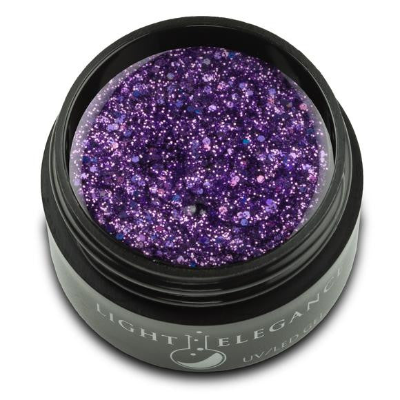 Light Elegance, UV/LED Glitter Gel, G979E, Sour Grapes, 17ml KK