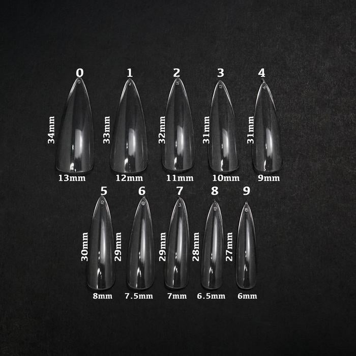 Apres Gel-X, Natural STILETTO LONG Refill Bags, Size #3, 96254 OK0311VD