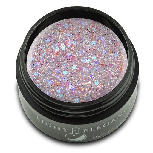 Light Elegance, UV/LED Glitter Gel, G845E, Sugar Coated, 17ml KK
