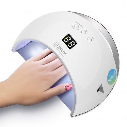 SUNUV SUN6, UV/LED Nail Lamp for Curing Manicure/Pedicure, 48W