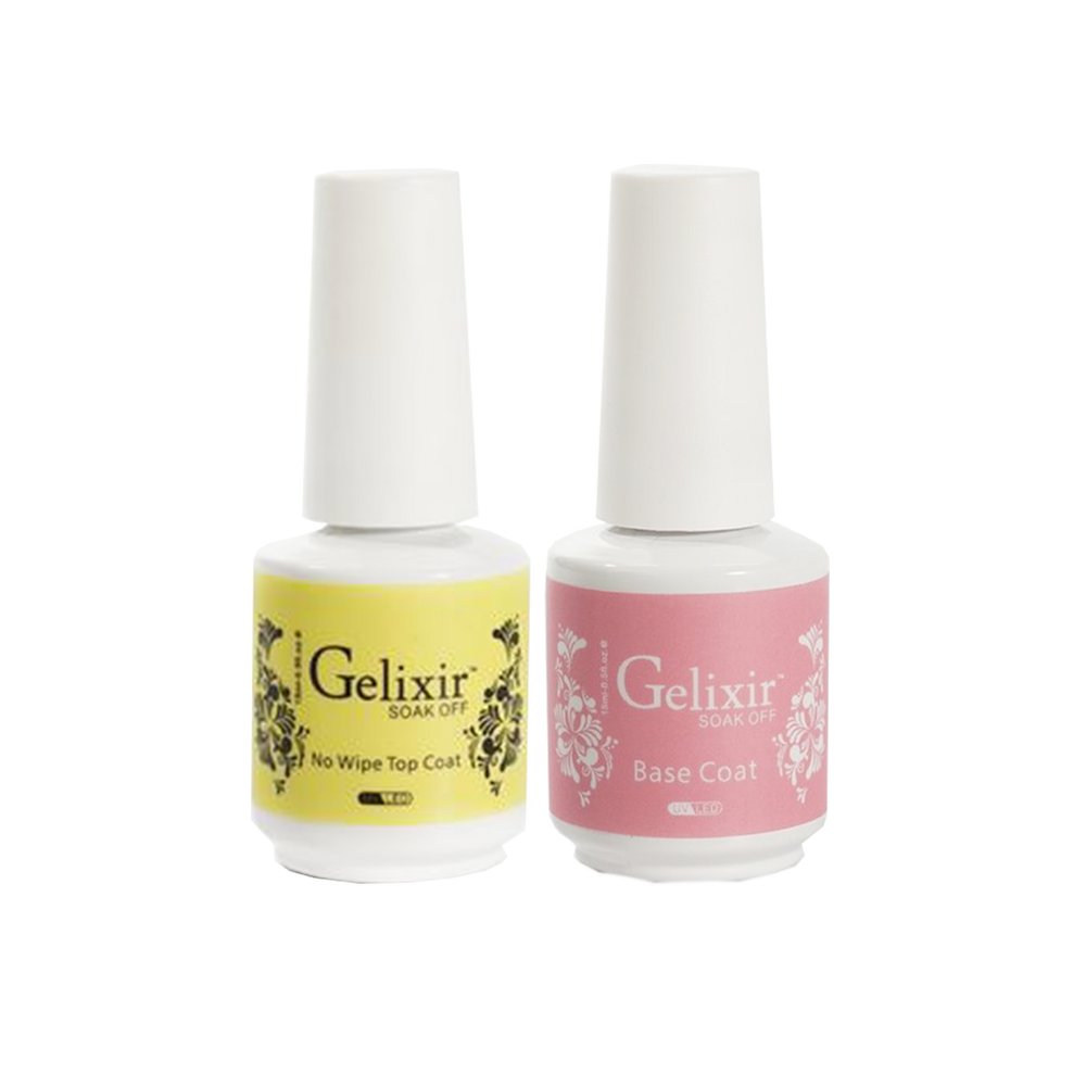 Gelixir Base Coat & No Wipe Top Coat, 0.5oz
