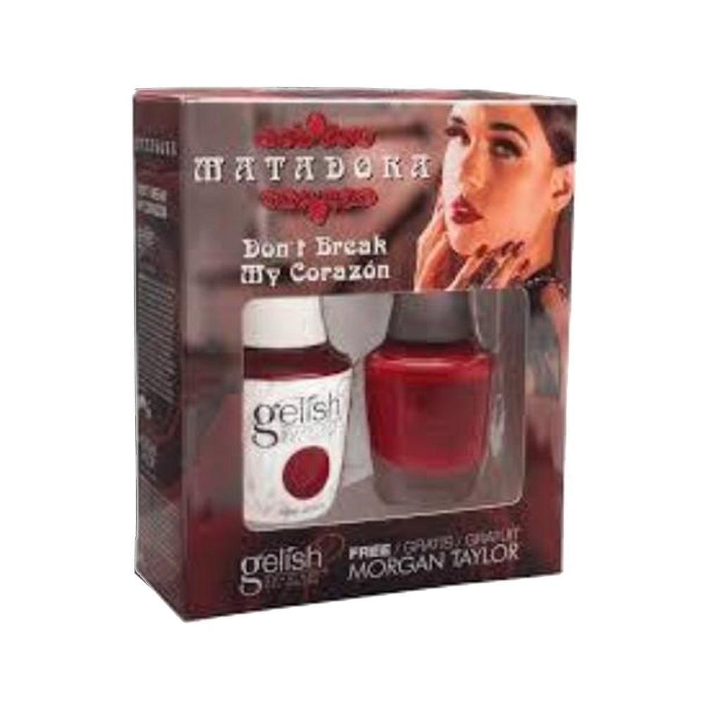 Gelish Gel Polish & Morgan Taylor Nail Lacquer, 1110269, Matadora Collection, Dont Break My Corazon  BB KK