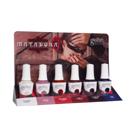Gelish Gel Polish & Morgan Taylor Nail Lacquer, Matadora Collection Full Line Of 6 Colors (from 1110267 to 1110272, Price: $12.95/pc)