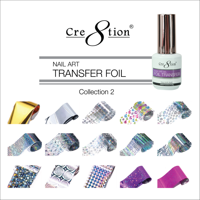 Cre8tion Nail Art Transfer Foil, Collection 02, 1101-0992 OK0225VD