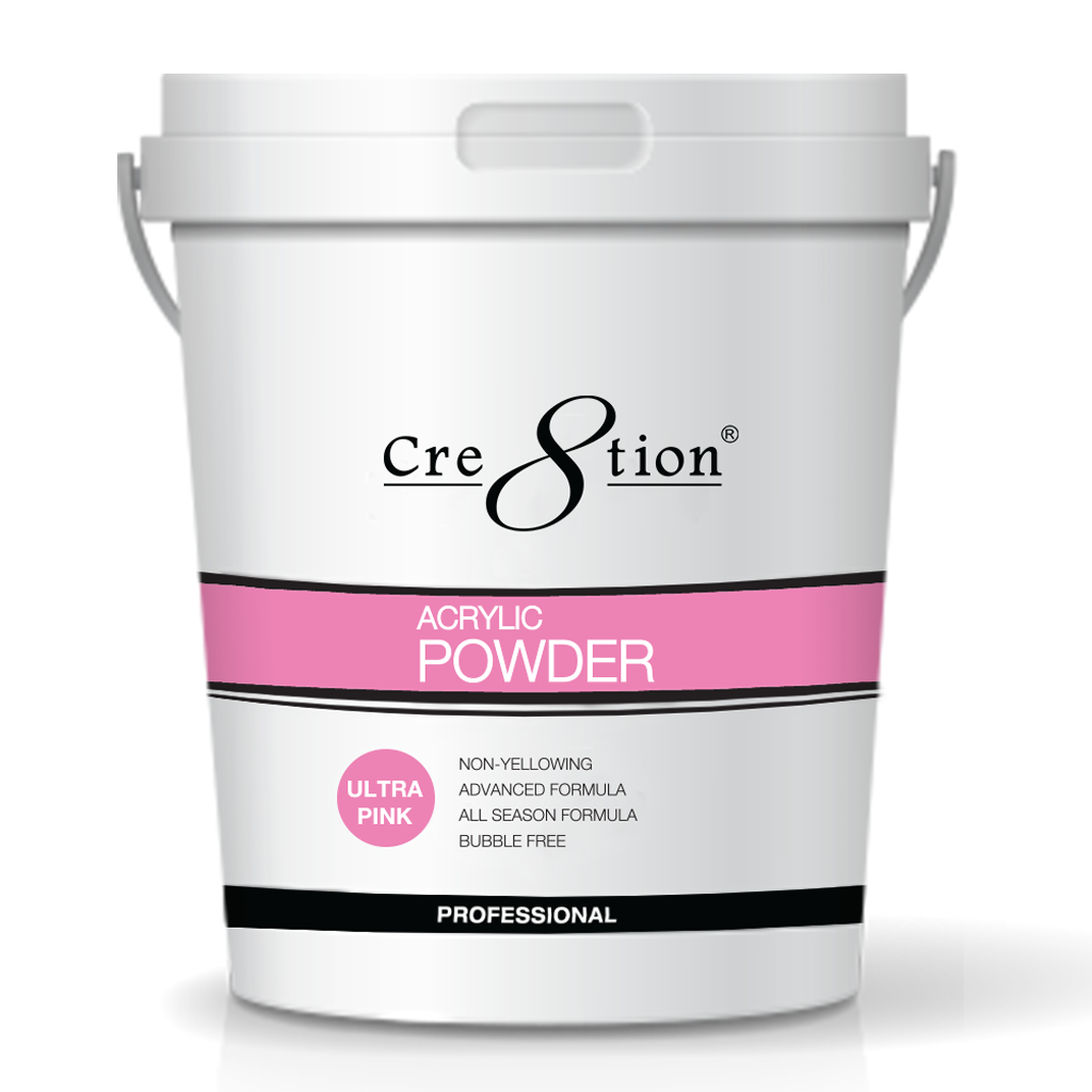 Cre8tion Acrylic Powder, Ultra Pink, 25 lbs, 01445