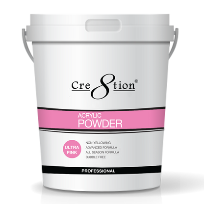 Cre8tion Acrylic Powder, Ultra Pink, 25 lbs, 01445