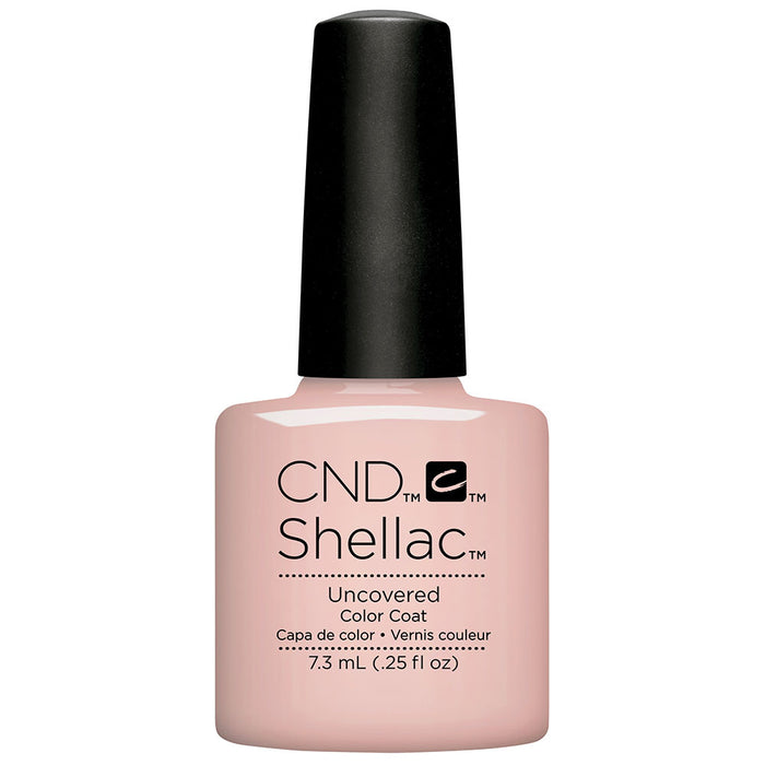 CND Shellac Gel Polish, 92148, NUDE THE Collection, Uncovered, 0.25oz
