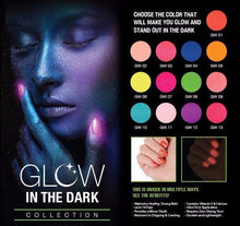 Load image into Gallery viewer, SNS Gelous Dipping Powder, Glow In The Dark Collection, 1oz  Full Line of 13 Colors (GW01 - GW13)
