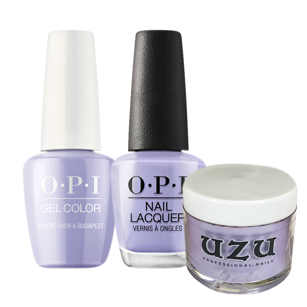 Uzu 3in1 Dipping Powder + Gel Polish + Nail Lacquer (Matching OPI), 2oz, Color List note, 000