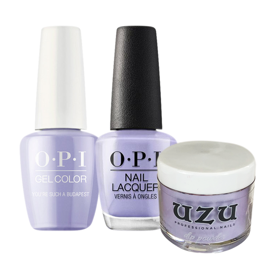 Uzu 3in1 Dipping Powder + Gel Polish + Nail Lacquer (Matching OPI), 2oz, Color List note, 000