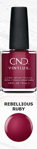 CND Vinylux, Crystal Alchemy Collection, Rebellious Ruby, 0.5oz OK0926MD