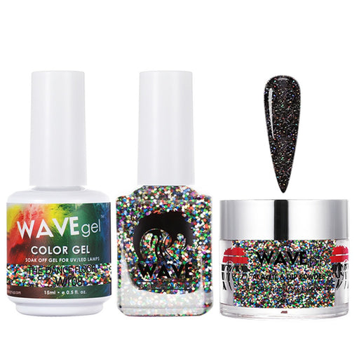 Wave Gel 4in1 Acrylic/Dipping Powder + Gel Polish + Nail Lacquer, SIMPLICITY Collection, 108, The Dance Floor