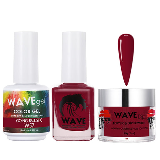 Wave Gel 4in1 Acrylic/Dipping Powder + Gel Polish + Nail Lacquer, SIMPLICITY Collection, 057, Going...