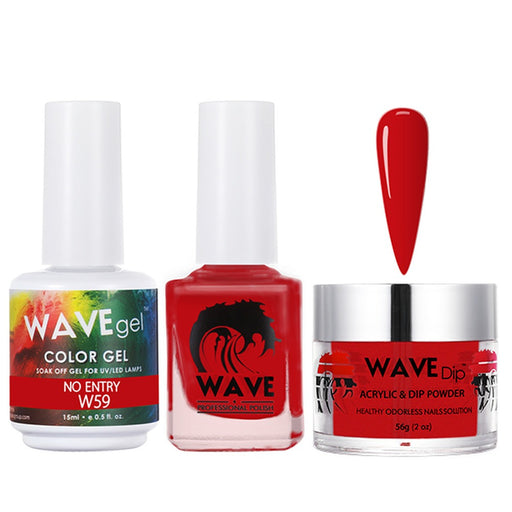 Wave Gel 4in1 Acrylic/Dipping Powder + Gel Polish + Nail Lacquer, SIMPLICITY Collection, 059, No Entry
