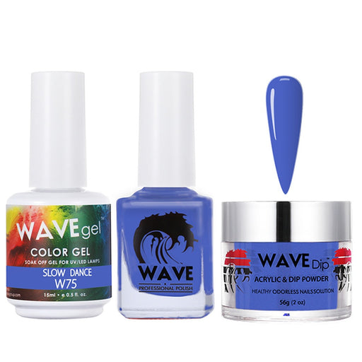 Wave Gel 4in1 Acrylic/Dipping Powder + Gel Polish + Nail Lacquer, SIMPLICITY Collection, 075, Slow Dance