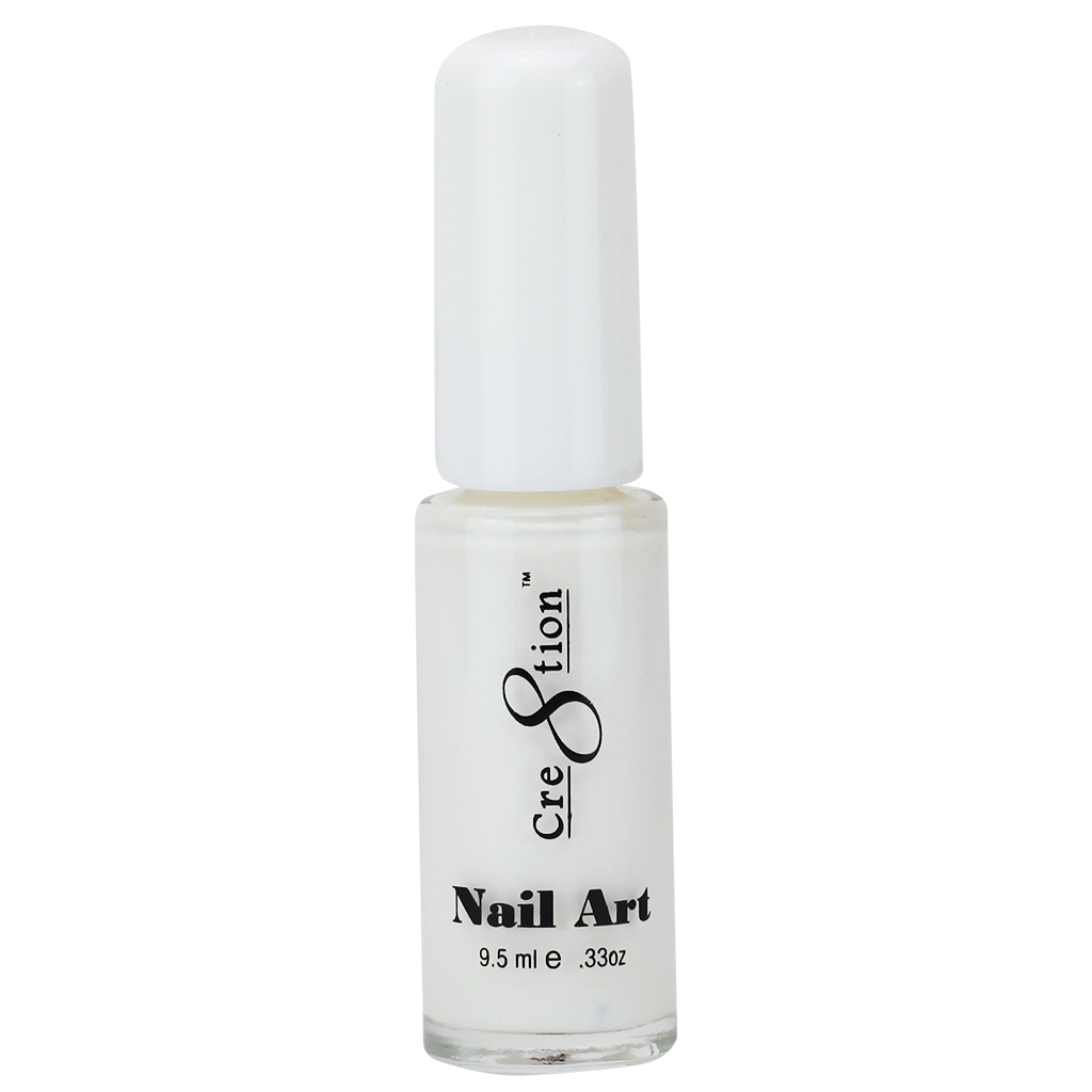 Cre8tion Detailing Nail Art Lacquer, 02, White, 0.33oz, 1101-0726