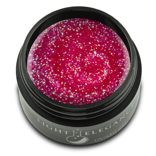 Light Elegance, UV/LED Glitter Gel, G975E, Wild Watermelon, 17ml KK