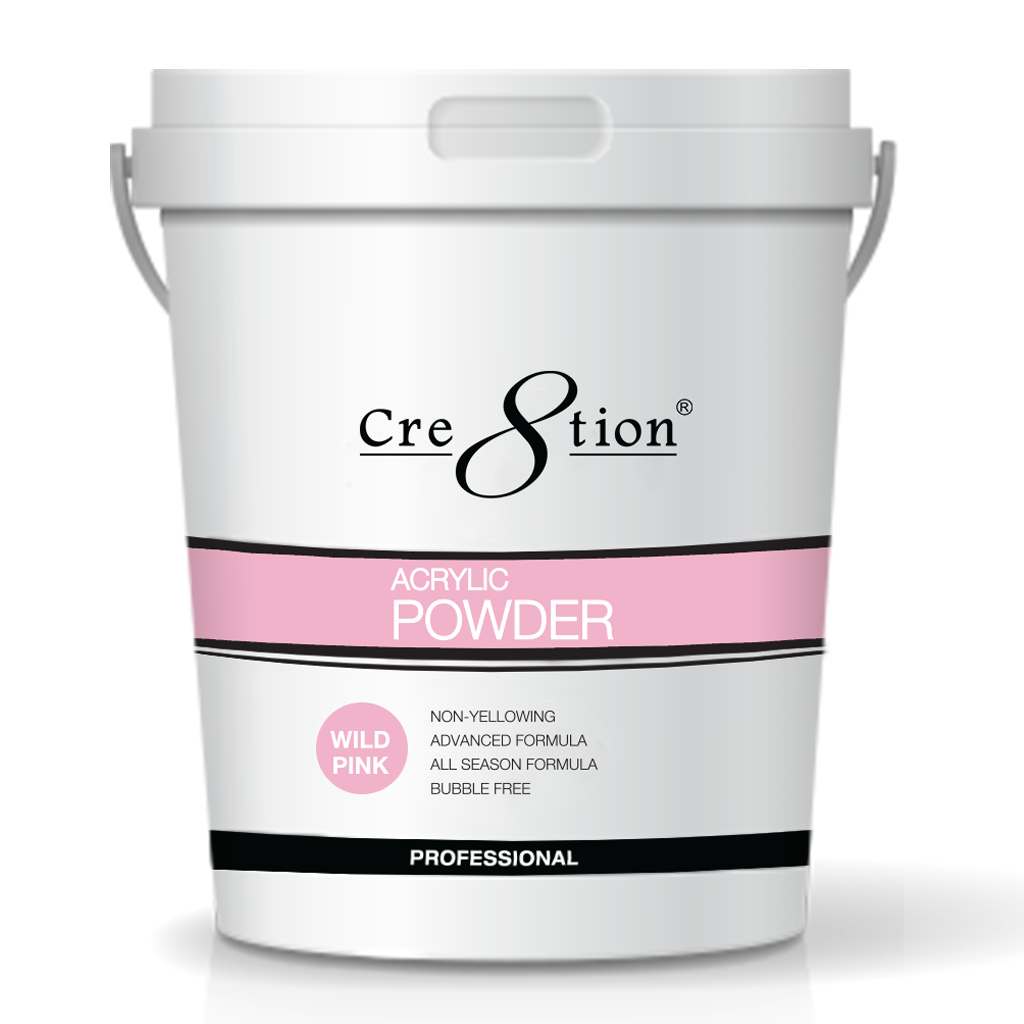 Cre8tion Acrylic Powder, Wild Pink, 25 lbs, 01444