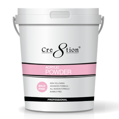 Cre8tion Acrylic Powder, Wild Pink, 25 lbs, 01444