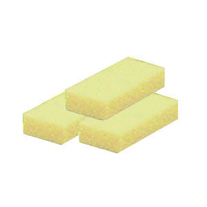 Cre8tion Disposable Short Pumice Sponge, YELLOW, INNER CASE(Packing: 100 pcs/box, 8 boxes/case)