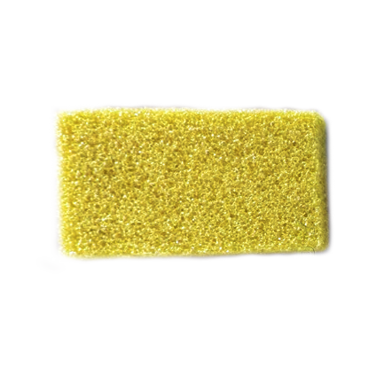 Airtouch Disposable Mini Pumice Sponge, YELLOW, MASTER CASE (Packing: 400 pcs/Inner Case, 4 Inner Cases / Master Case)