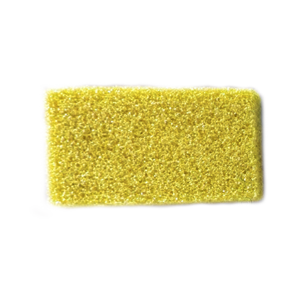 Airtouch Disposable Mini Pumice Sponge, YELLOW - COARSE, INNER CASE (Packing: 400 pcs/box)