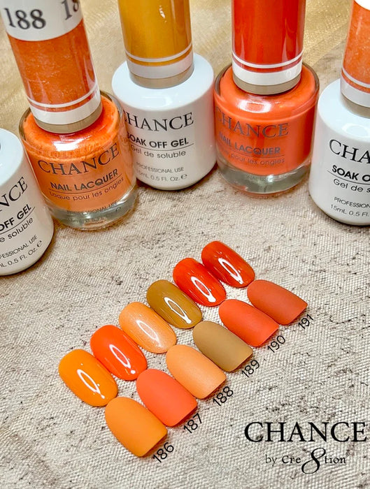 Chance Gel Polish & Nail Lacquer (by Cre8tion), Hello Autumn Collection, 0.5oz, Full line of 36 Colors